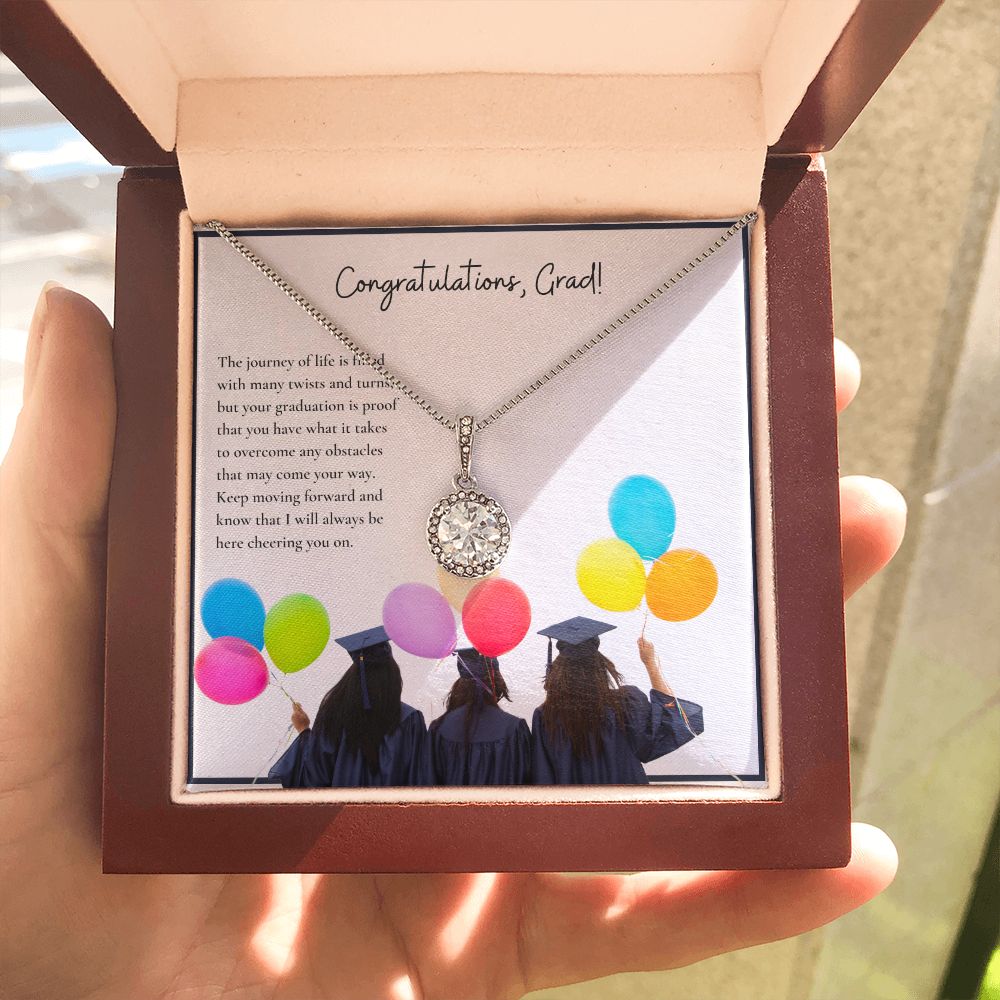 Congratulations, Grad! | Keep moving forward and know that I will always be here cheering on you - Eternal Hope Necklace