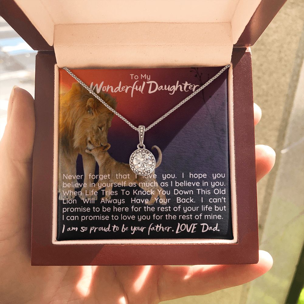 To My Wonderful Daughter | I can promise to love you for the rest on mine - Eternal Hope Necklace