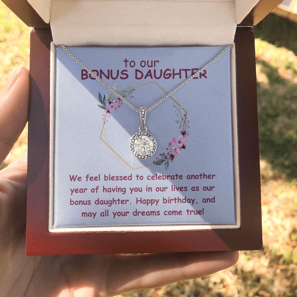 To our Bonus Daughter | We feel blessed to celebrate another year of having in our lives as our bonus daughter. Happy Birthday - Eternal Hope Necklace