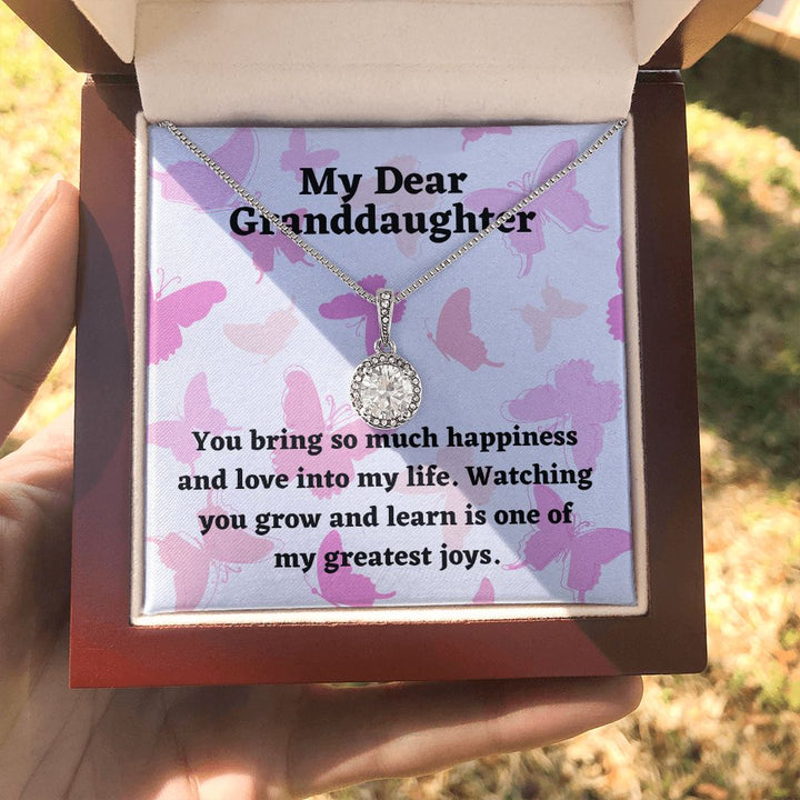 My Dear Granddaughter | You bring so much happiness and love into my life - Eternal Hope Necklace