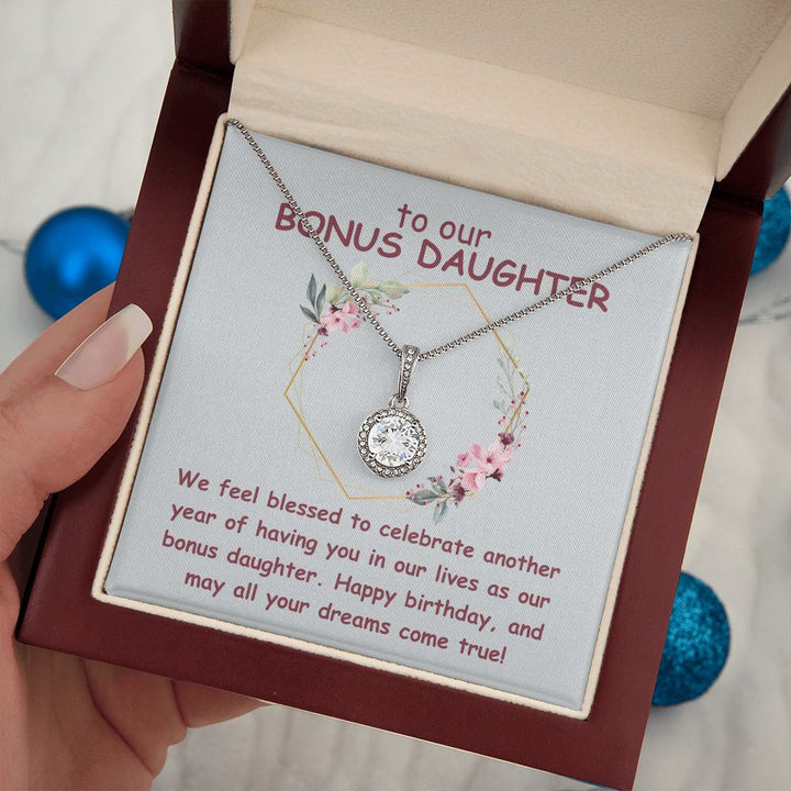 To our Bonus Daughter | We feel blessed to celebrate another year of having in our lives as our bonus daughter. Happy Birthday - Eternal Hope Necklace