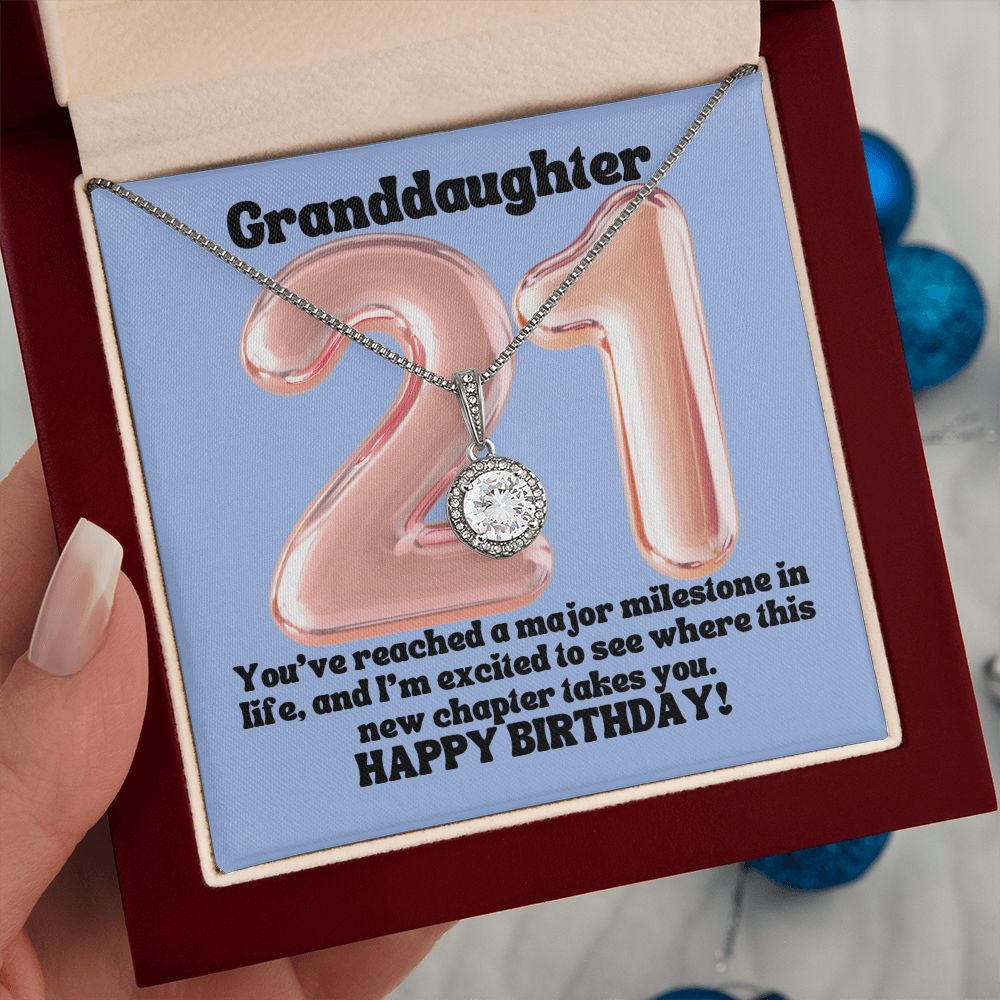 Granddaughter | You've reached a major milestone in life, and I'm excited to see where this new chapter takes you. Happy Birthday! - Eternal Hope Necklace