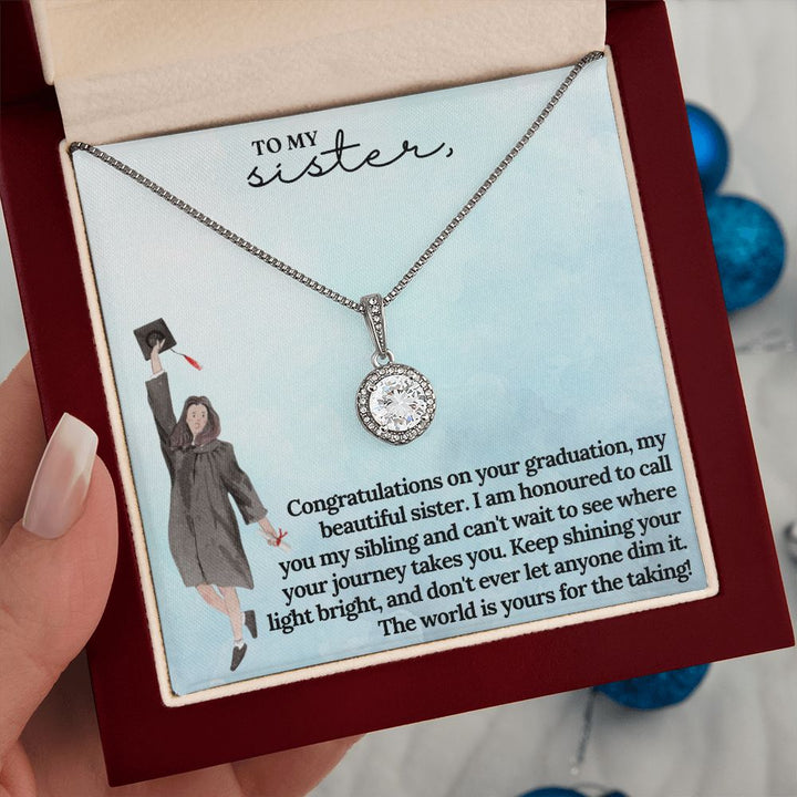 To My Sister | I am honoured to call you my sibling and can't wait to see where journey takes you - Eternal Hope Necklace