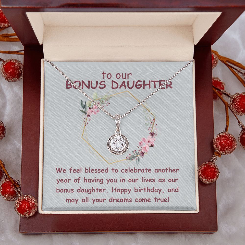 To our Bonus Daughter | We feel blessed to celebrate another year of having in our lives as our bonus daughter. Happy Birthday - Eternal Hope Necklace