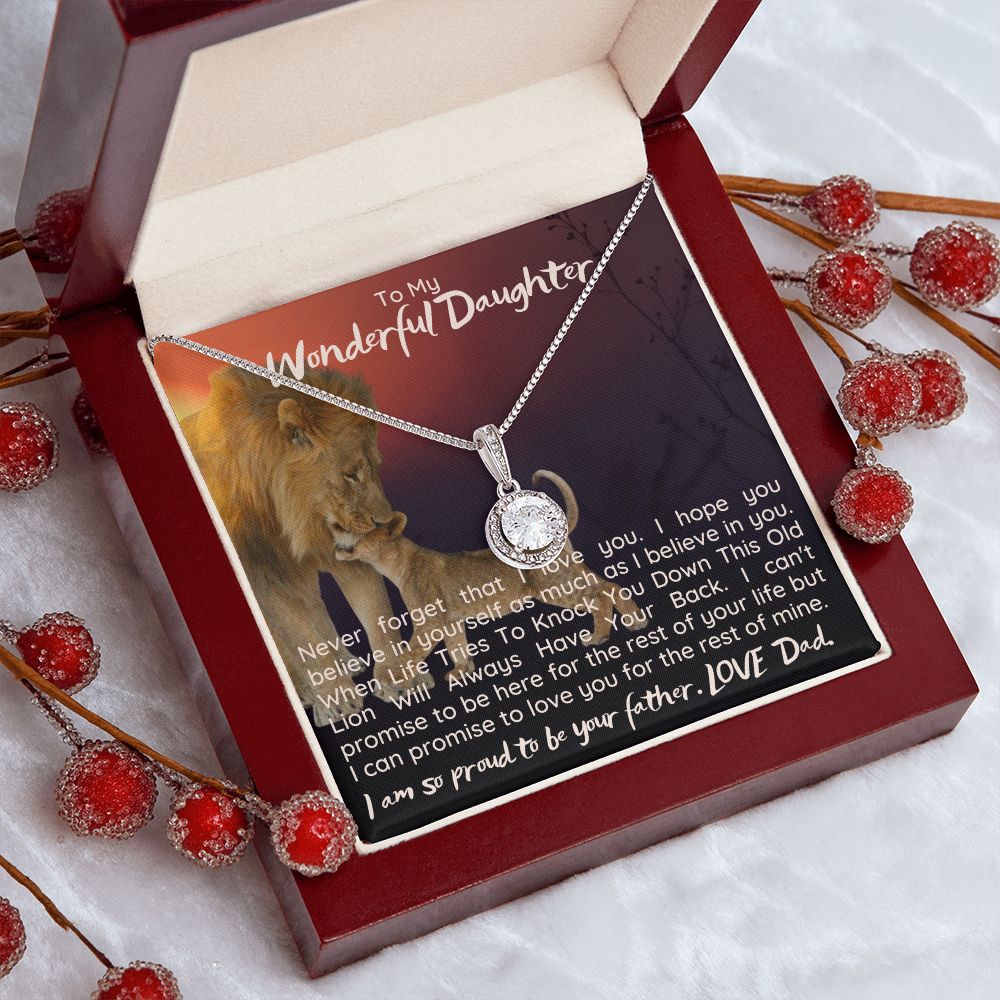 To My Wonderful Daughter | I can promise to love you for the rest on mine - Eternal Hope Necklace