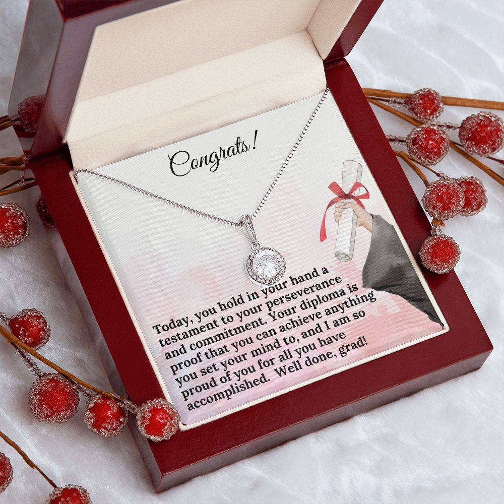 Congrats! | Your diploma is proof that you can achieve anything you set your mind to - Eternal Hope Necklace