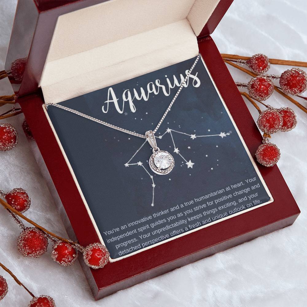 Aquarius | You're an innovative thinker and a true humanitarian at heart - Eternal Hope Necklace