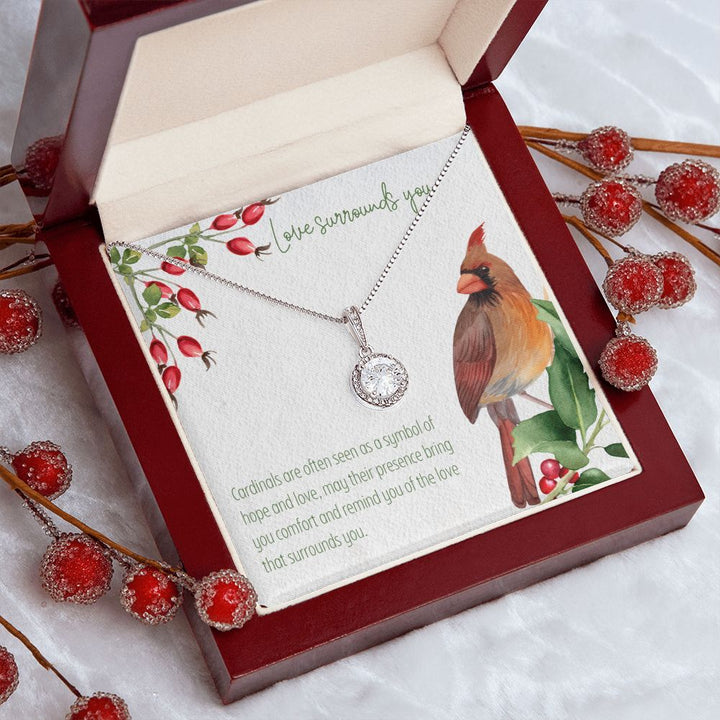 Love Surrounds You | Cardinals are often seen as a symbol of hope and love - Eternal Hope Necklace