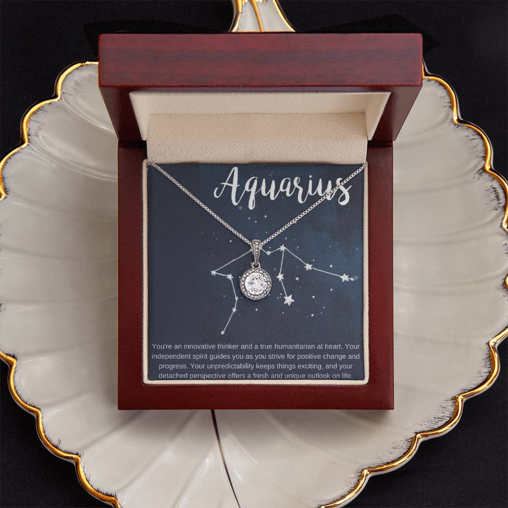 Aquarius | You're an innovative thinker and a true humanitarian at heart - Eternal Hope Necklace