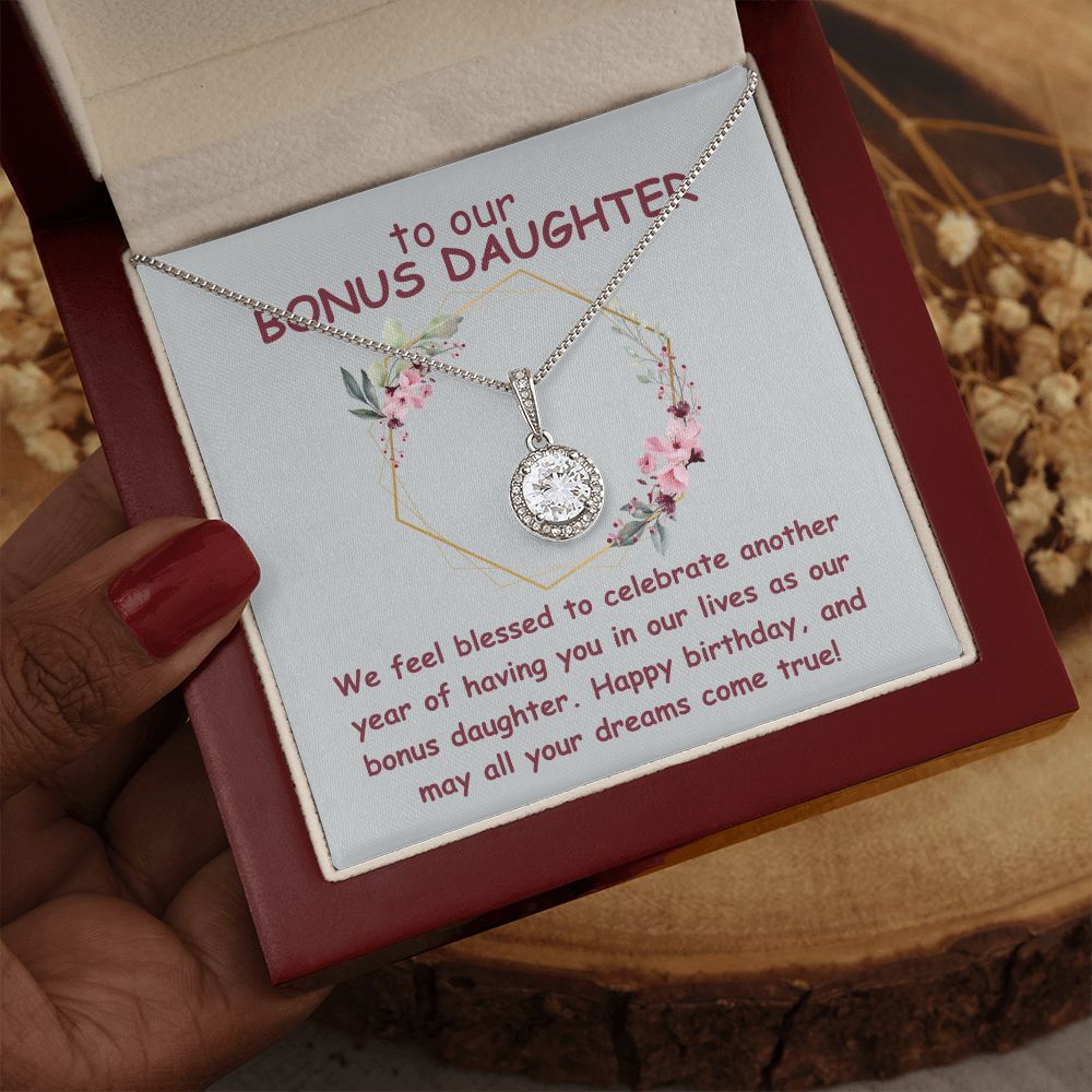 To our Bonus Daughter | We feel blessed to celebrate another year of having in our lives as our bonus daughter. Happy Birthday - Eternal Hope Necklace