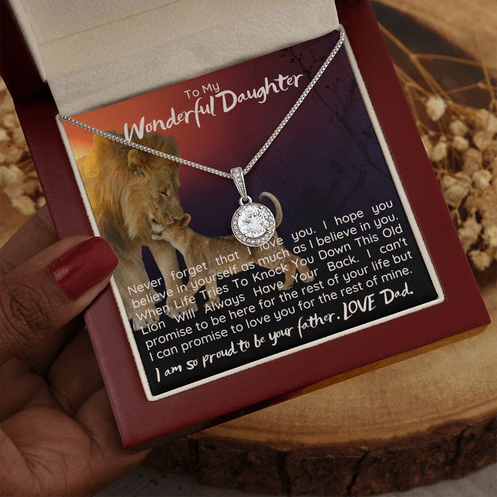 To My Wonderful Daughter | I can promise to love you for the rest on mine - Eternal Hope Necklace