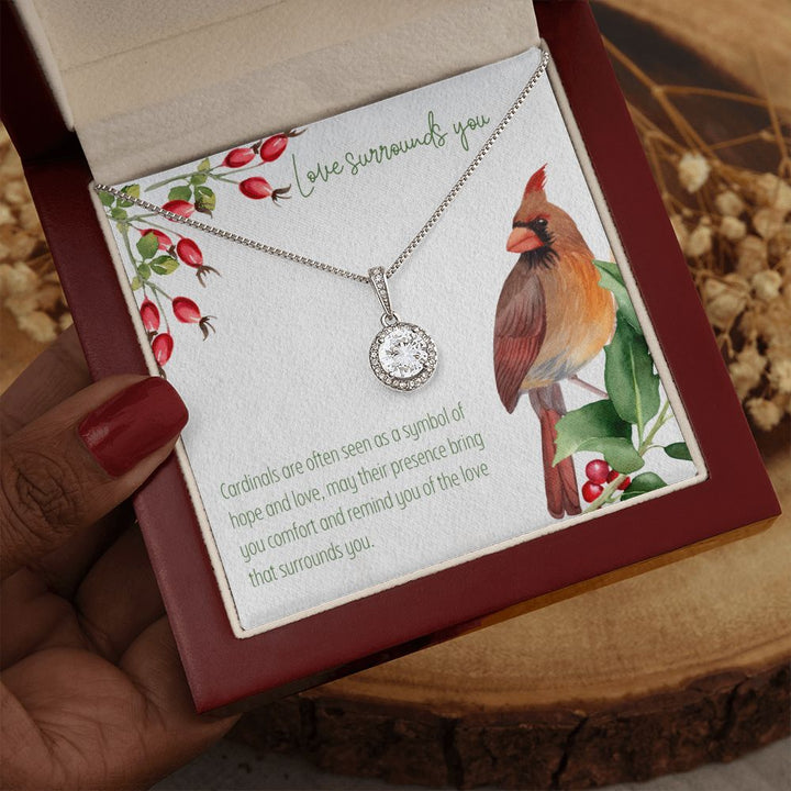 Love Surrounds You | Cardinals are often seen as a symbol of hope and love - Eternal Hope Necklace