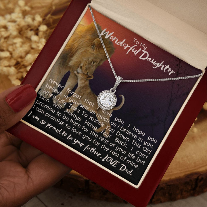 To My Wonderful Daughter | I can promise to love you for the rest on mine - Eternal Hope Necklace