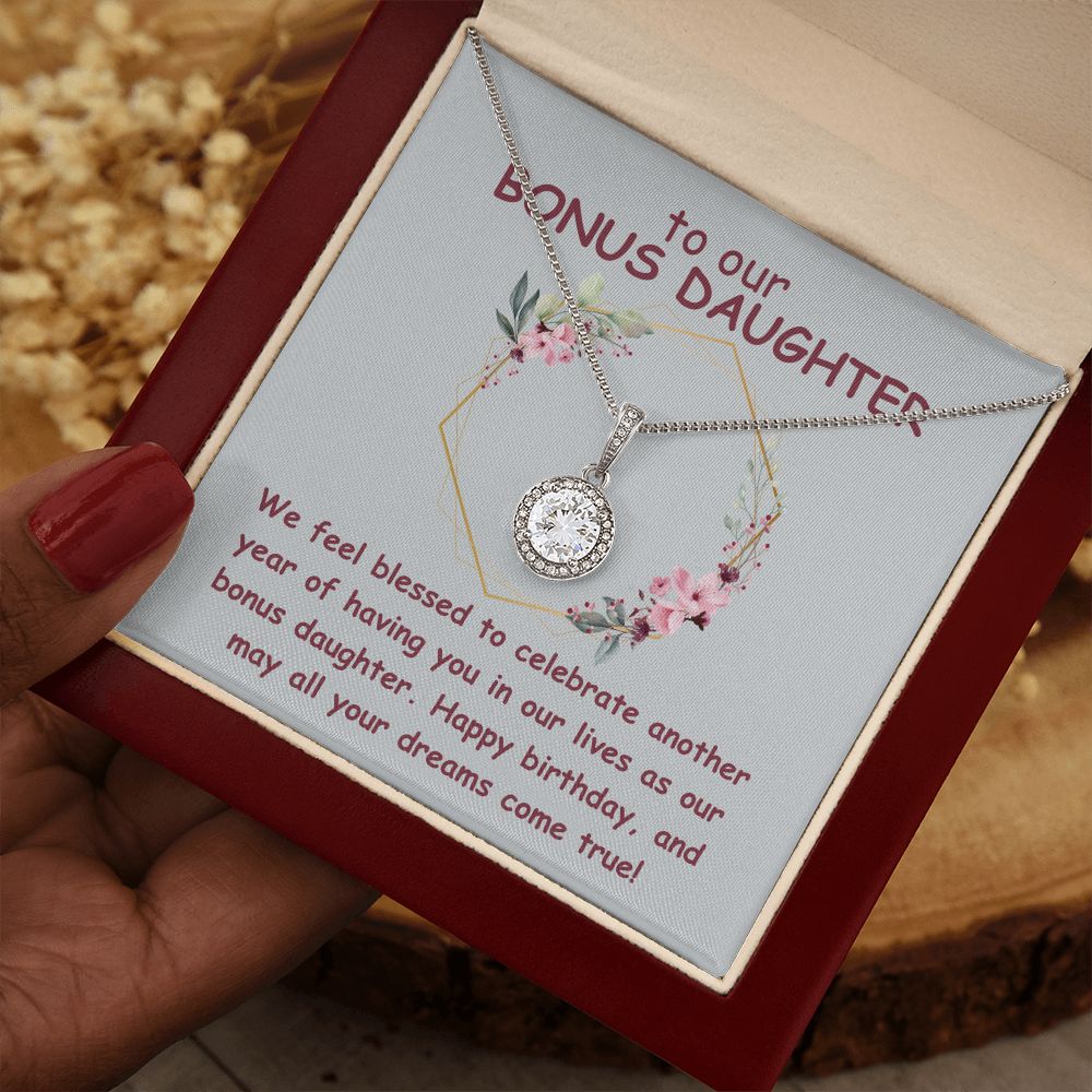 To our Bonus Daughter | We feel blessed to celebrate another year of having in our lives as our bonus daughter. Happy Birthday - Eternal Hope Necklace