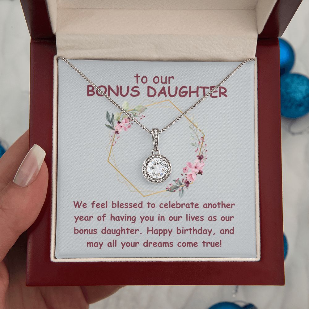 To our Bonus Daughter | We feel blessed to celebrate another year of having in our lives as our bonus daughter. Happy Birthday - Eternal Hope Necklace