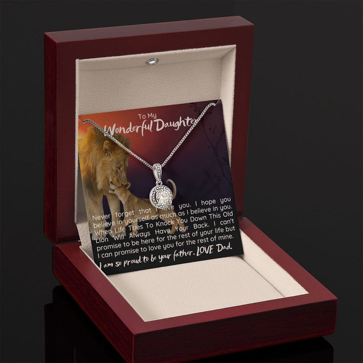 To My Wonderful Daughter | I can promise to love you for the rest on mine - Eternal Hope Necklace