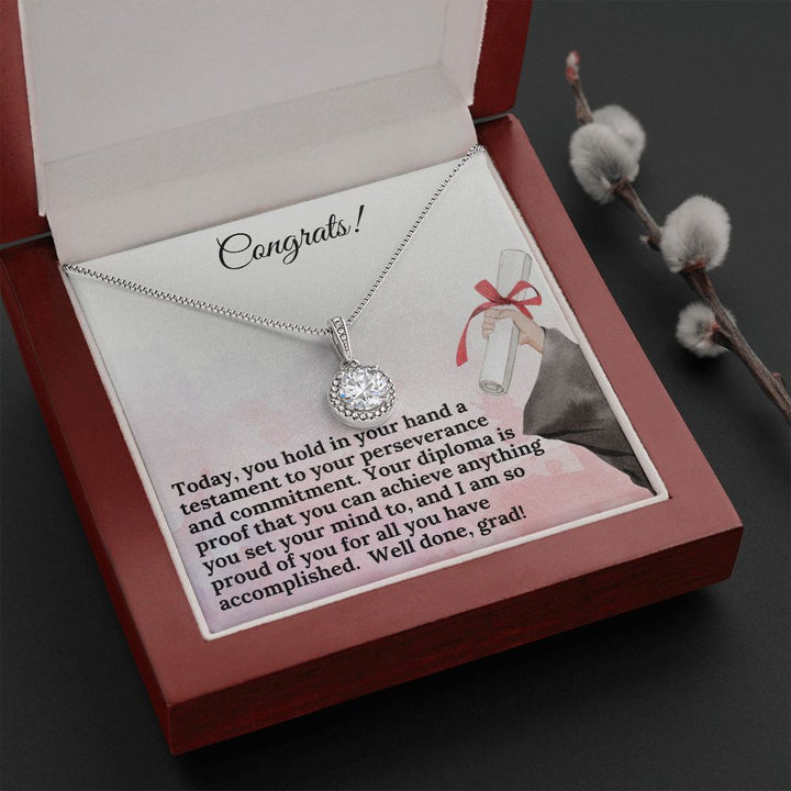 Congrats! | Your diploma is proof that you can achieve anything you set your mind to - Eternal Hope Necklace