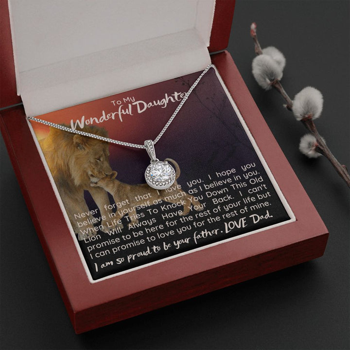 To My Wonderful Daughter | I can promise to love you for the rest on mine - Eternal Hope Necklace