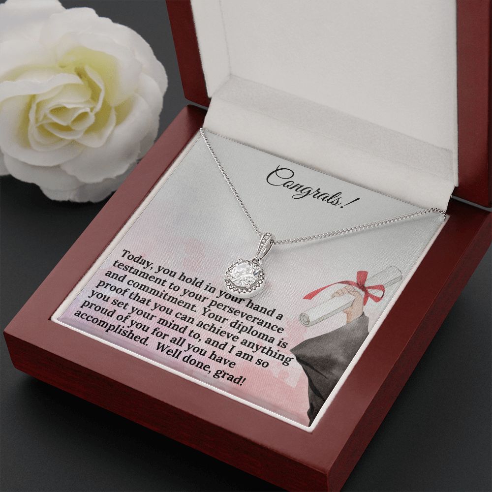 Congrats! | Your diploma is proof that you can achieve anything you set your mind to - Eternal Hope Necklace