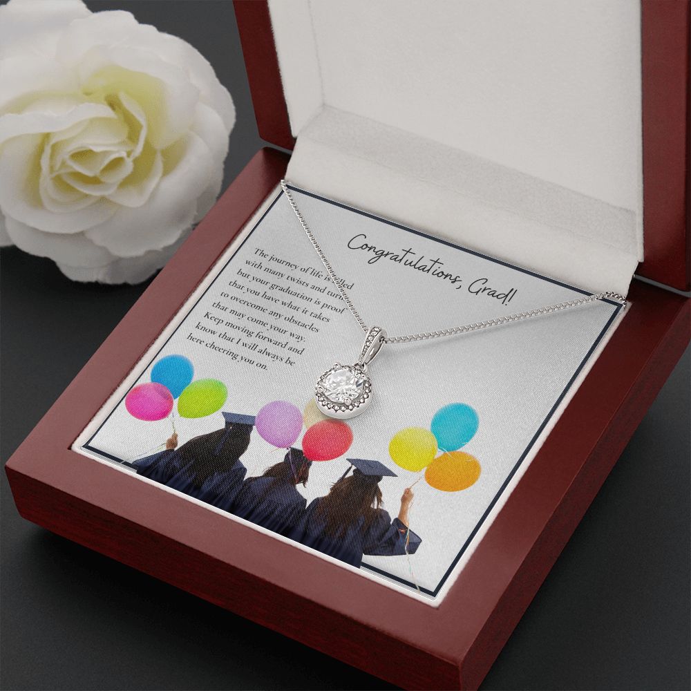 Congratulations, Grad! | Keep moving forward and know that I will always be here cheering on you - Eternal Hope Necklace