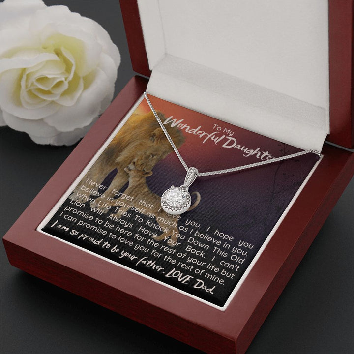 To My Wonderful Daughter | I can promise to love you for the rest on mine - Eternal Hope Necklace