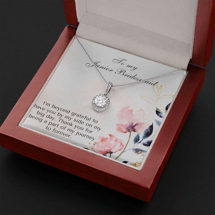 To My Junior Bridesmaid | Thank you for being a part of my journey to forever - Eternal Hope Necklace