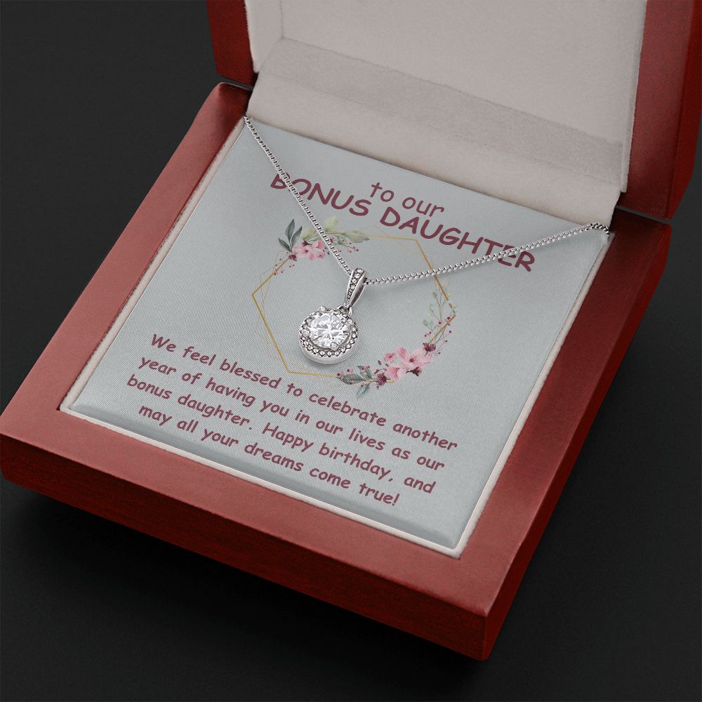 To our Bonus Daughter | We feel blessed to celebrate another year of having in our lives as our bonus daughter. Happy Birthday - Eternal Hope Necklace