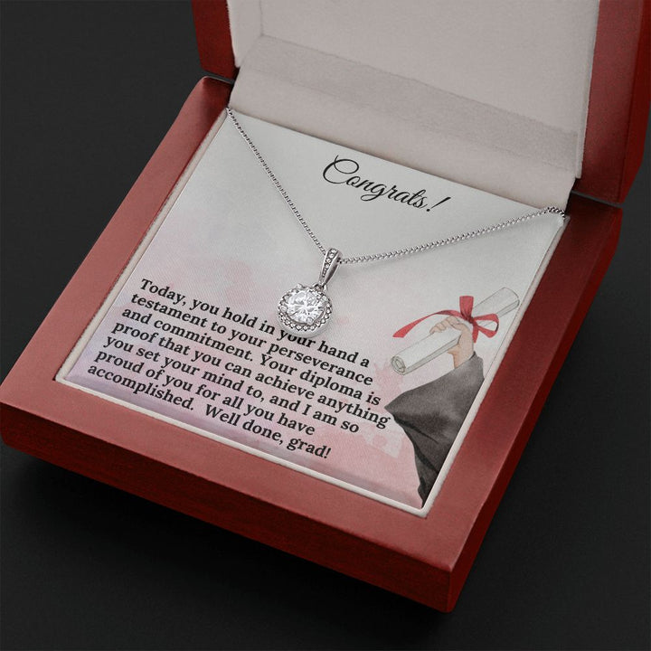 Congrats! | Your diploma is proof that you can achieve anything you set your mind to - Eternal Hope Necklace