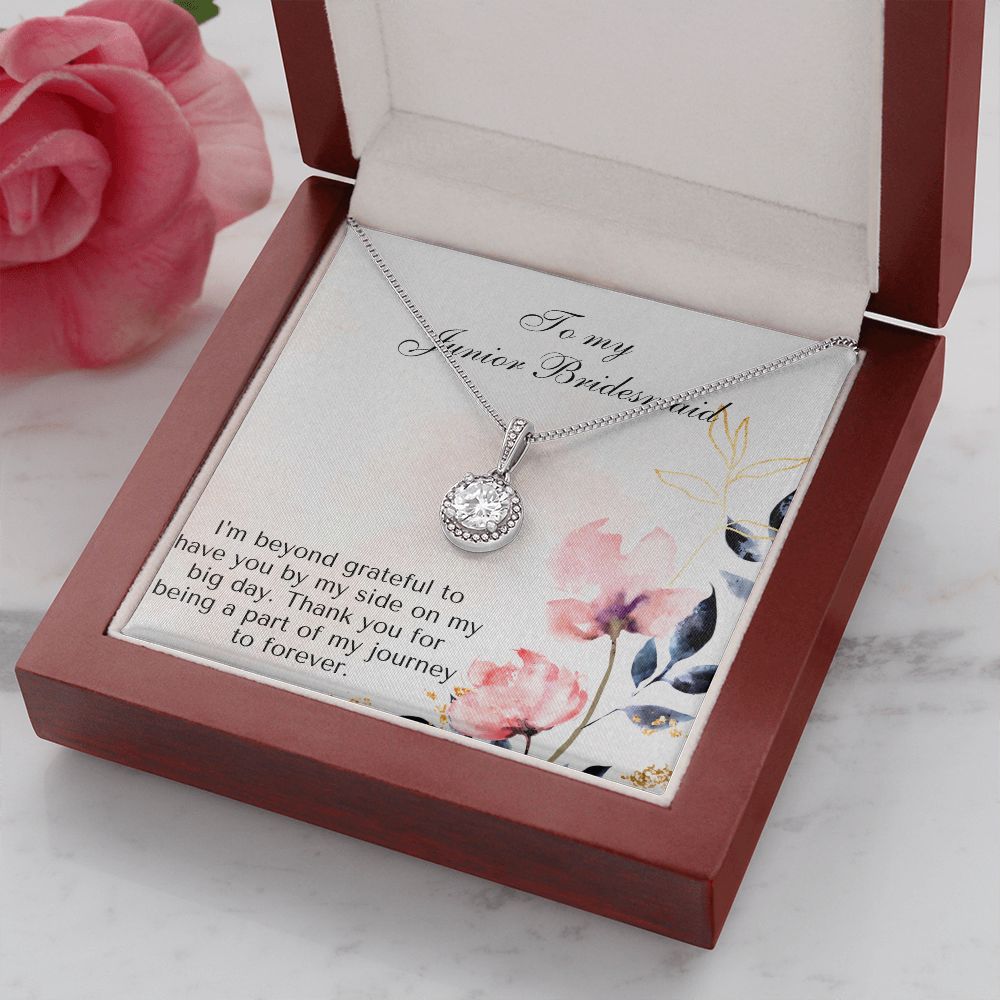 To My Junior Bridesmaid | Thank you for being a part of my journey to forever - Eternal Hope Necklace