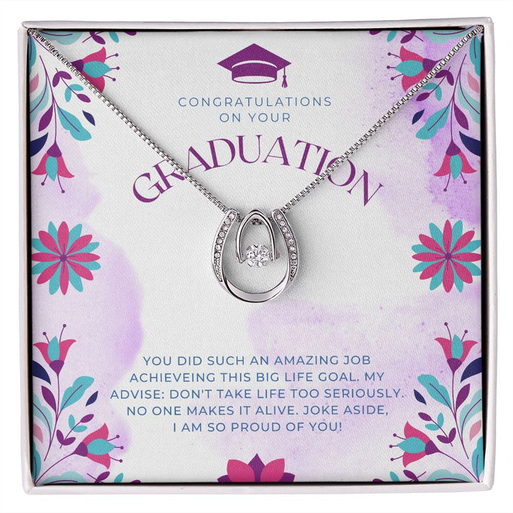 Congratulations on your Graduation | You did such an amazing job achieving this big life goal - Lucky in Love Necklace