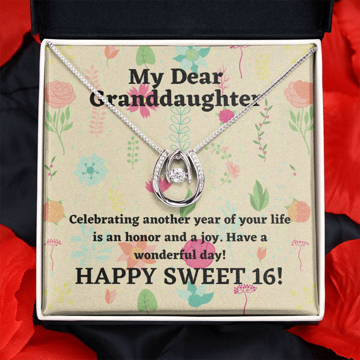 My Dear Granddaughter | Celebrating another year of your life is an honor and a joy. Happy Sweet 16! - Lucky in Love Necklace