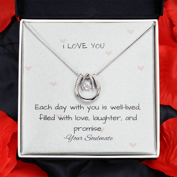 I LOVE YOU | Each day with you is well-lived filled with love, laughter, and promise - Lucky In Love Necklace