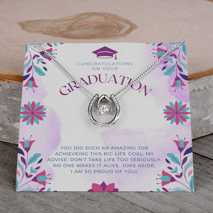 Congratulations on your Graduation | You did such an amazing job achieving this big life goal - Lucky in Love Necklace