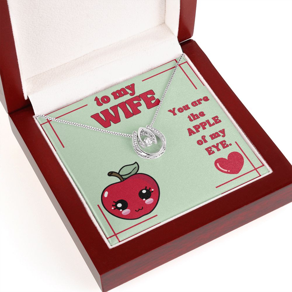 To My Wife | You are the Apple of my Eye. - Alluring Beauty Necklace