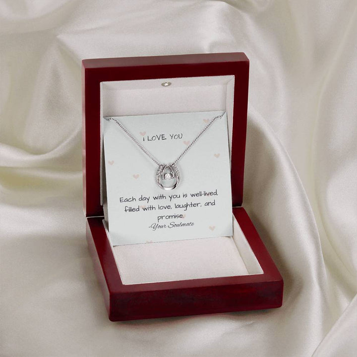 I LOVE YOU | Each day with you is well-lived filled with love, laughter, and promise - Lucky In Love Necklace