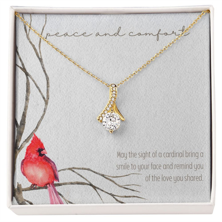 Peace and Comfort | May the sight of a cardinal bring a smile to your face - Alluring Beauty Necklace