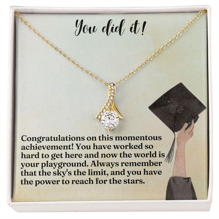 You did it! | Congratulations on this momentous achievement! - Alluring Beauty Necklace