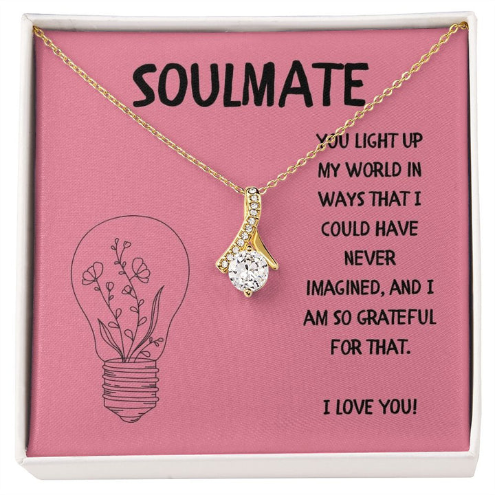 Soulmate | You light up my world in ways that I could have never imagined - Alluring Beauty Necklace