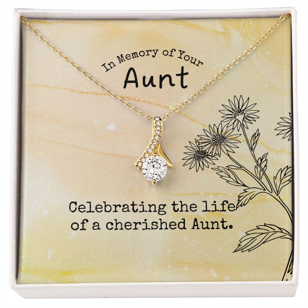 In Memory of Your Aunt | Celebrating the life of a cherished Aunt - Alluring Beauty Necklace