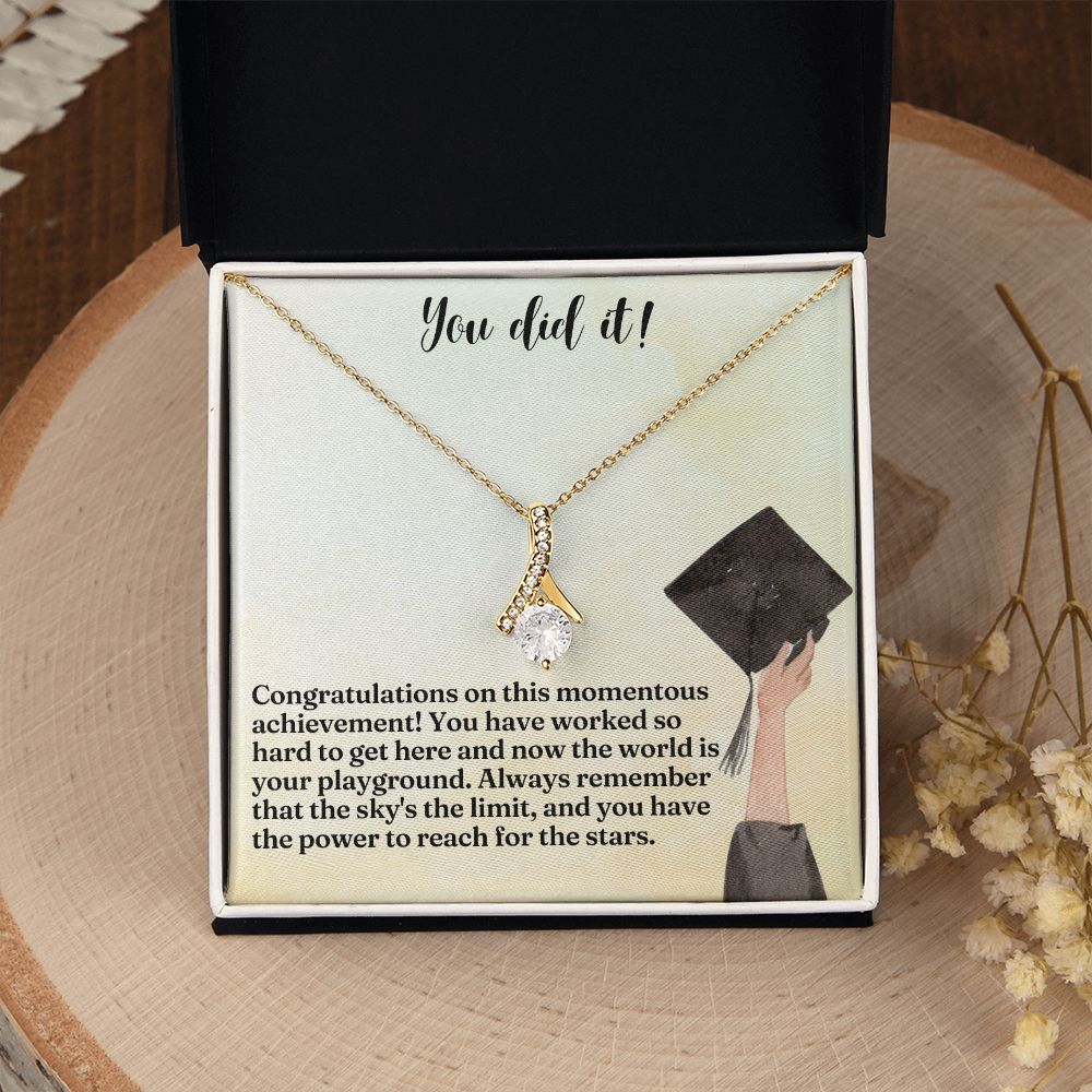 You did it! | Congratulations on this momentous achievement! - Alluring Beauty Necklace