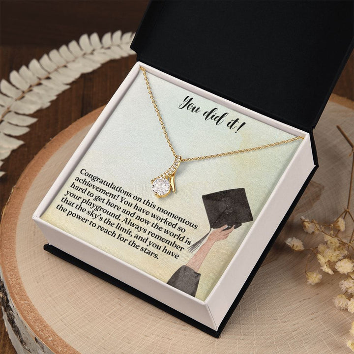 You did it! | Congratulations on this momentous achievement! - Alluring Beauty Necklace