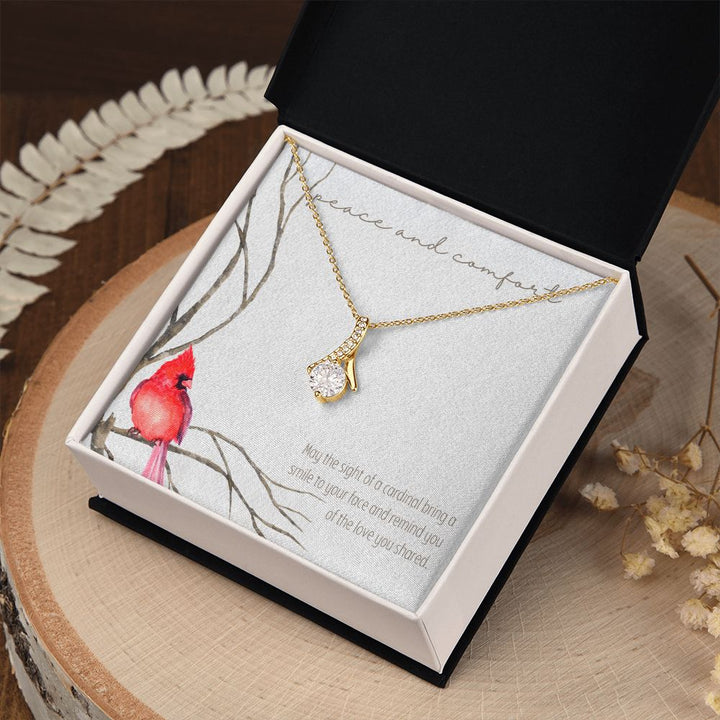 Peace and Comfort | May the sight of a cardinal bring a smile to your face - Alluring Beauty Necklace