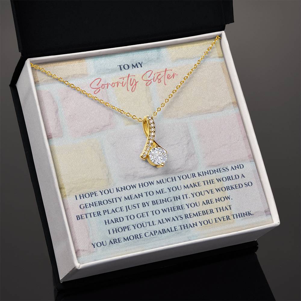 To My Sister | I hope you know how much your kindness and generosity mean to me - Alluring Beauty Necklace