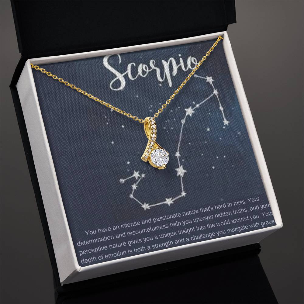 Scorpio | You have an intense and passionate nature that's hard to miss - Alluring Beauty Necklace