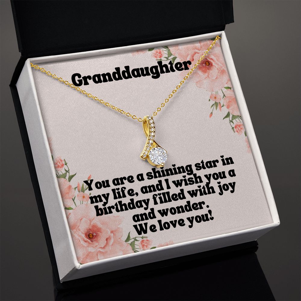 Granddaughter | You are a shining star in my life, and I wish you a birthday filled with joy and wonder - Alluring Beauty Necklace