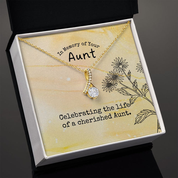 In Memory of Your Aunt | Celebrating the life of a cherished Aunt - Alluring Beauty Necklace