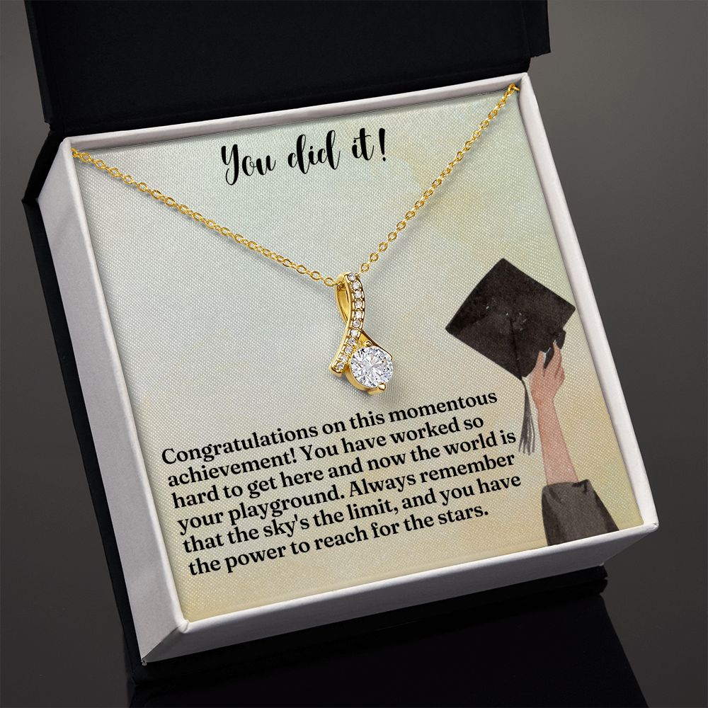 You did it! | Congratulations on this momentous achievement! - Alluring Beauty Necklace