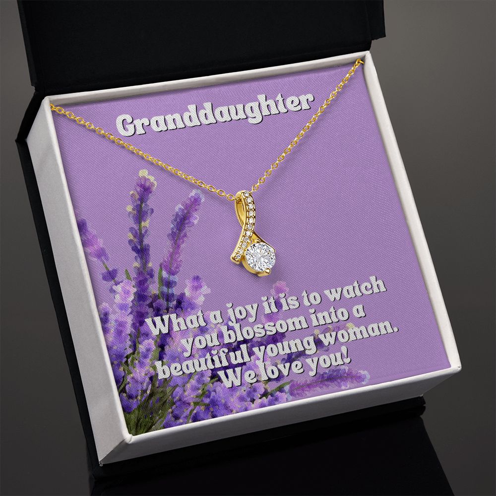 Granddaughter | What a joy it is to watch you blossom into a beautiful young woman. We Love You - Alluring Beauty Necklace