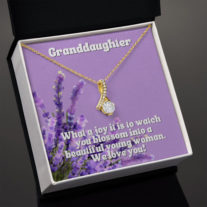 Granddaughter | What a joy it is to watch you blossom into a beautiful young woman. We Love You - Alluring Beauty Necklace