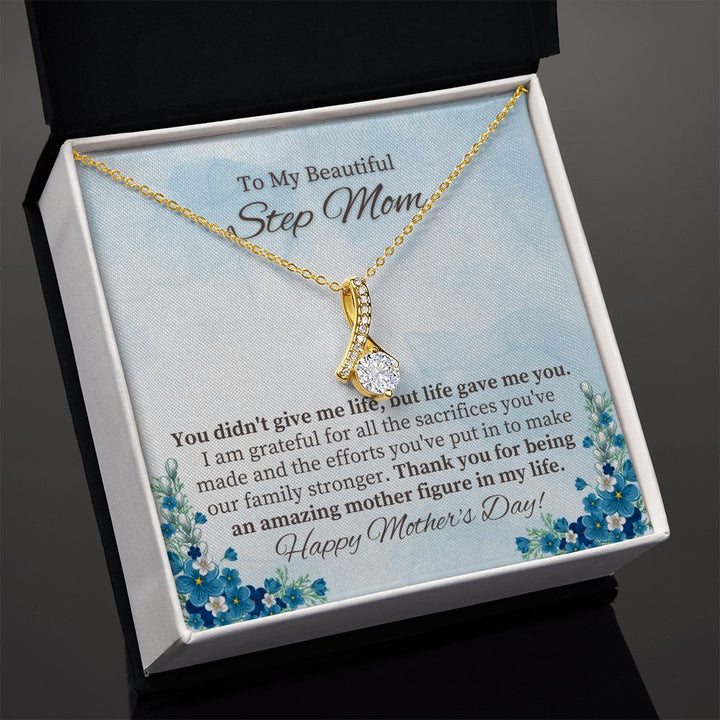 To My Beautiful Step Mom | Thank you for being an amazing Mother figure in My Life - Alluring Beauty Necklace